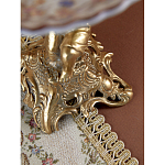 Чаша с цветочным орнаментом на ножке в виде бронзового ангела Eden Garden варинант исполнения - 10 | Loft Concept в Рязани