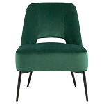 Мягкое кресло в зеленом велюре ALBA варинант исполнения - 2 | Loft Concept в Рязани