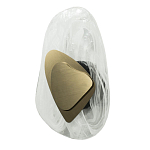 Бра овальное из стекла с золотым элементом Flow Texture  варинант исполнения - 2 | Loft Concept в Рязани