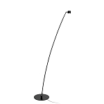 Торшер с изогнутой черной металлической стойкой и цилиндрическим плафоном Davide Groppi варинант исполнения - 8 | Loft Concept в Рязани