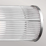 Бра для ванных комнат горизонтальное с 2-мя прозрачными рифлеными цилиндрическими плафонами Feiss варинант исполнения - 4 | Loft Concept в Рязани