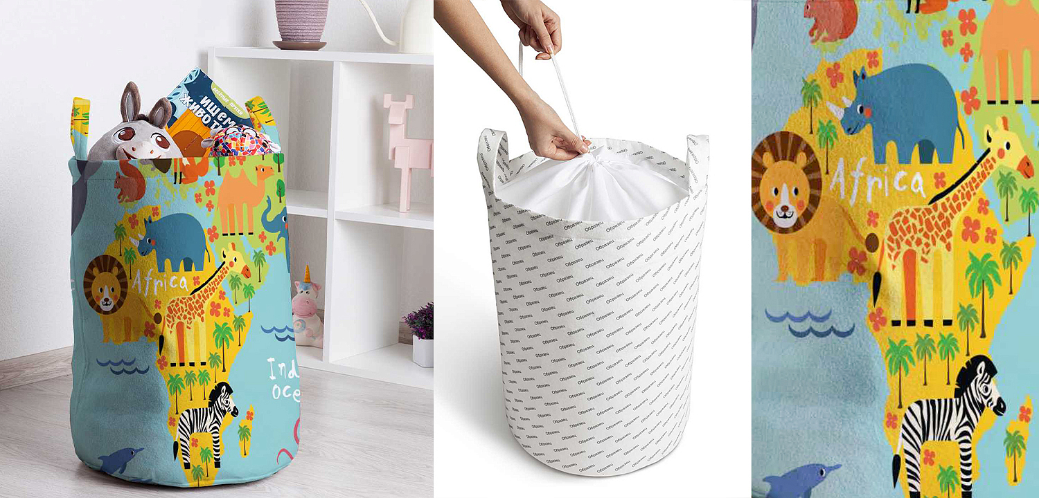 Корзина Funny Map Basket Корзина Funny Map Basket - Loft-Concept в Рязани