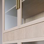 Витрина Primo со стеклянными фасадами и 2 ящиками Светлый дуб варинант исполнения - 6 | Loft Concept в Рязани