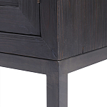 Тумба черная из дерева двухдверная Geometric Double Door Nightstand варинант исполнения - 3 | Loft Concept в Рязани