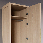 Узкий Шкаф Primo с 2 выдвижными ящиками Светлый дуб варинант исполнения - 6 | Loft Concept в Рязани
