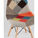 Пластиковый стул на ножках из массива бука Eames Пэчворк варинант исполнения - 2 | Loft Concept в Рязани