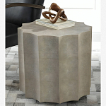 Приставной стол бежевый Stingray Skin Table кожа варинант исполнения - 1 | Loft Concept в Рязани