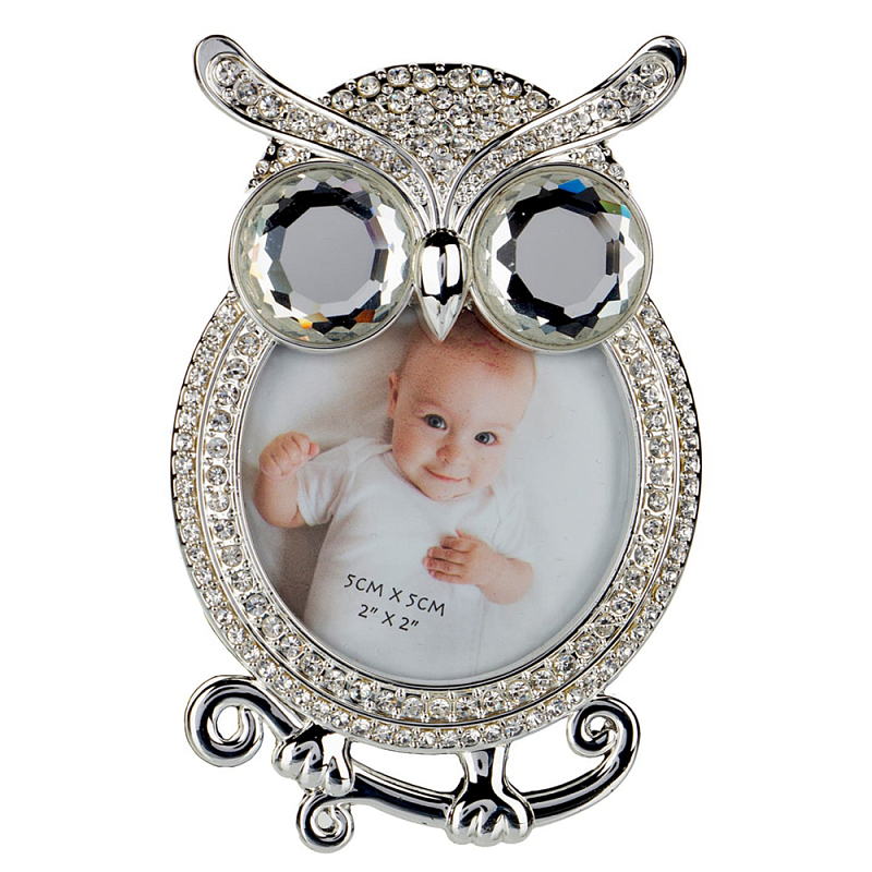 Фоторамка детская Childhood Corner Owl Серебряный Фоторамка детская Childhood Corner Owl Серебряный в Рязани | Loft Concept