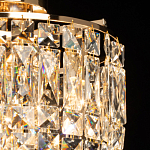 Потолочный светильник круглый с прозрачными подвесками Lunet варинант исполнения - 4 | Loft Concept в Рязани