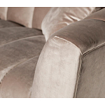 Диван трехместный велюровый серый Island of Comfort варинант исполнения - 3 | Loft Concept в Рязани