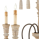 Люстра с состаренными резными элементами Big Graceful Profile варинант исполнения - 1 | Loft Concept в Рязани