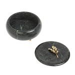 Шкатулка круглая из натурального камня змеевик Stone Casket варинант исполнения - 4 | Loft Concept в Рязани