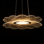 Люстра с прозрачным волнистым плафоном в форме цветка Ethereal Bloom варинант исполнения - 7 | Loft Concept в Рязани