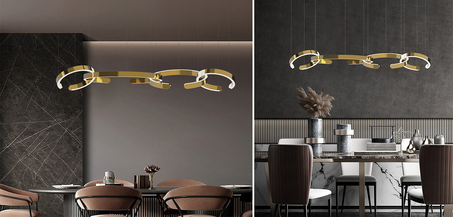 Люстра 4 горизонтальных кольца 4 Horizontal Rings Люстра 4 горизонтальных кольца 4 Horizontal Rings - Loft-Concept в Рязани