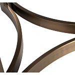 Столик журнальный с круглой мраморной столешницей Unique Stone Design варинант исполнения - 5 | Loft Concept в Рязани