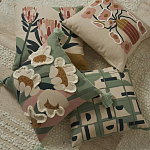 Подушка с цветочным принтом и кисточками Blooming Elegance Daisy варинант исполнения - 5 | Loft Concept в Рязани