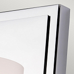 Бра для ванных комнат с белым цилиндрическим плафоном на прямоугольном основании цвета хром Feiss варинант исполнения - 2 | Loft Concept в Рязани