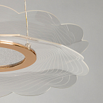 Люстра с прозрачным волнистым плафоном в форме цветка Ethereal Bloom варинант исполнения - 10 | Loft Concept в Рязани