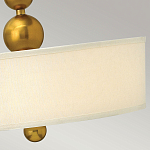 Люстра подвесная с белым тканевым цилиндрическим абажуром и декоративными шарами Hinkley варинант исполнения - 11 | Loft Concept в Рязани