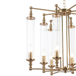 Люстра с 8-ю прозрачными цилиндрическими плафонами Jeanette варинант исполнения - 9 | Loft Concept в Рязани