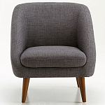 Кресло серое Pauley Grey Armchair варинант исполнения - 3 | Loft Concept в Рязани