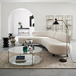 Приставной стол из сплава алюминия Solaris варинант исполнения - 3 | Loft Concept в Рязани