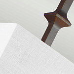 Бра бронзового цвета с полукруглым матовым стеклянным плафоном в геометрическом каркасе Feiss варинант исполнения - 6 | Loft Concept в Рязани