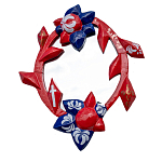 Зеркало овальное Love God варинант исполнения - 1 | Loft Concept в Рязани