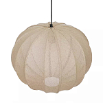 Подвесной светильник с бежевым тканевым абажуром Modern Textured Table Lamp варинант исполнения - 3 | Loft Concept в Рязани