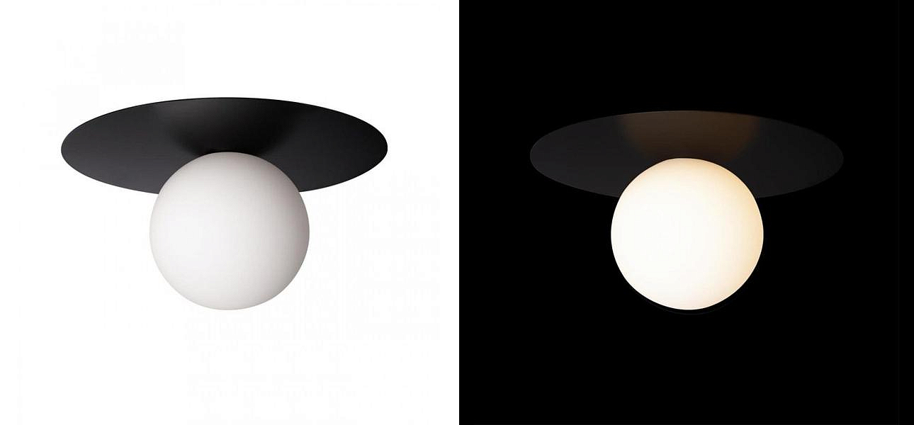 Светильник потолочный MATISSE Black 25 см Светильник потолочный MATISSE Black 25 см - Loft-Concept в Рязани