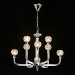 Люстра с 8-ю лампами и гранеными стеклянными плафонами Prism Gala варинант исполнения - 3 | Loft Concept в Рязани