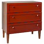 Комод красный из массива бука с 3-мя ящиками Wenge Light варинант исполнения - 1 | Loft Concept в Рязани