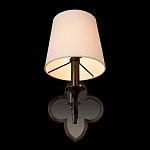 Бра с белым текстильным абажуром и фигурным основанием с зеркальной вставкой Vitorino варинант исполнения - 17 | Loft Concept в Рязани