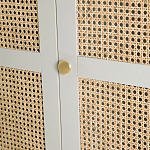 Шкаф с тремя дверцами из плетеного ротанга Tomio Wicker Furniture варинант исполнения - 7 | Loft Concept в Рязани