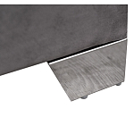 Кровать двуспальная серая с высоким мягким изголовьем Heart of the Bedroom варинант исполнения - 3 | Loft Concept в Рязани