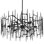 Люстра черная остроконечной формы Black Satin варинант исполнения - 4 | Loft Concept в Рязани