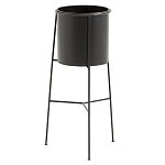 Кашпо из металла Elevated Planters черное варинант исполнения - 1 | Loft Concept в Рязани