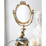 Настольное зеркало в бронзовой рамке Eden Garden варинант исполнения - 4 | Loft Concept в Рязани