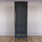 Узкий Шкаф Primo с 2 выдвижными ящиками Черный дуб варинант исполнения - 2 | Loft Concept в Рязани