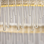 Люстра круглая с прозрачными стеклянными трубками 51 см Nembus варинант исполнения - 10 | Loft Concept в Рязани