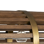 Люстра линейная полукруглой формы Wooden Horseshoe варинант исполнения - 1 | Loft Concept в Рязани