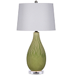 Настольная лампа зеленая грушевидной формы Rich Green Glaze варинант исполнения - 3 | Loft Concept в Рязани