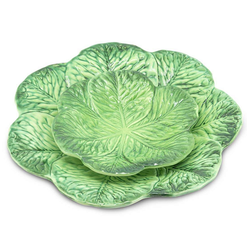 Тарелка Abhika PLATE LEAF CABBAGE Green Зеленый Тарелка Abhika PLATE LEAF CABBAGE Green Зеленый в Рязани | Loft Concept
