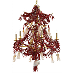 Люстра с декором в виде кораллов и ракушек Corals and Shells Chandelier Red варинант исполнения - 3 | Loft Concept в Рязани