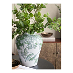 Ваза с зелеными цветочными и птичьими мотивами Vase Inspired by Nature варинант исполнения - 5 | Loft Concept в Рязани