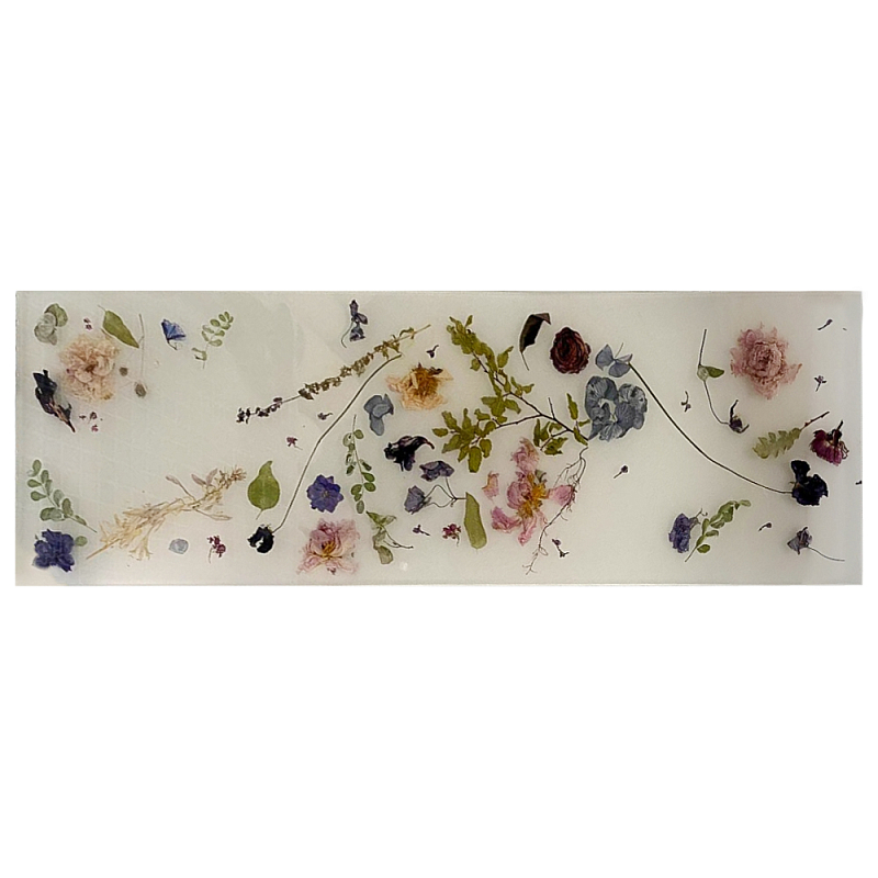 Поднос для ванны из эпоксидной смолы с цветами белая Epoxy Resin Flowers Bath Tray White Белый Мульти Поднос для ванны из эпоксидной смолы с цветами белая Epoxy Resin Flowers Bath Tray White Белый Мульти в Рязани | Loft Concept