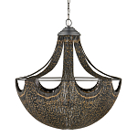 Люстра в форме колокола с декором из тонких железных нитей Jagged Pattern варинант исполнения - 4 | Loft Concept в Рязани