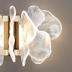 Бра с крупными прозрачными лепестками с рельефной поверхностью Ethereal Bloom варинант исполнения - 5 | Loft Concept в Рязани