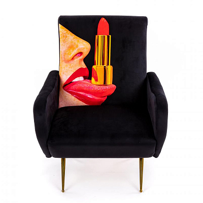 Кресло Seletti Armchair Tongue Black Кресло Seletti Armchair Tongue Black