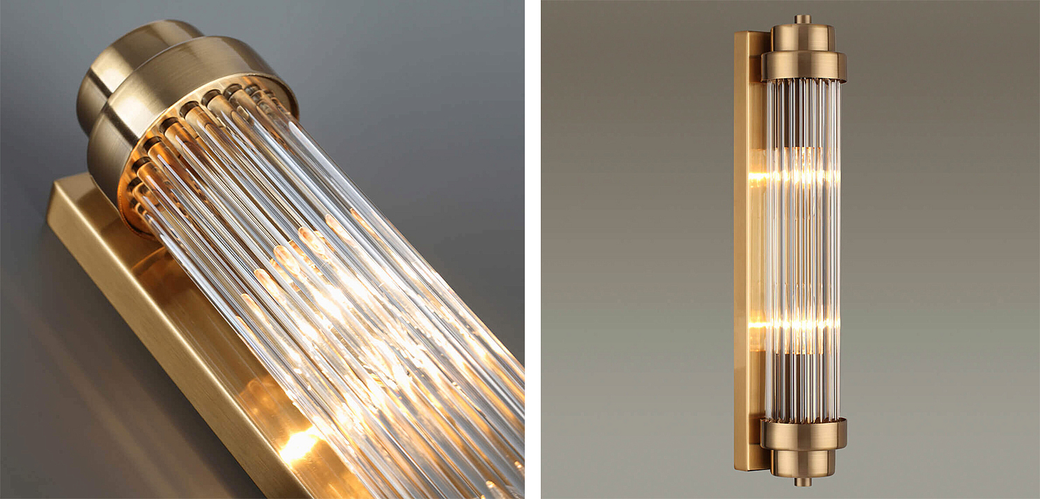 Бра Dirck Glass TUBE Sconce Bronze Бра Dirck Glass TUBE Sconce Bronze - Loft-Concept в Рязани